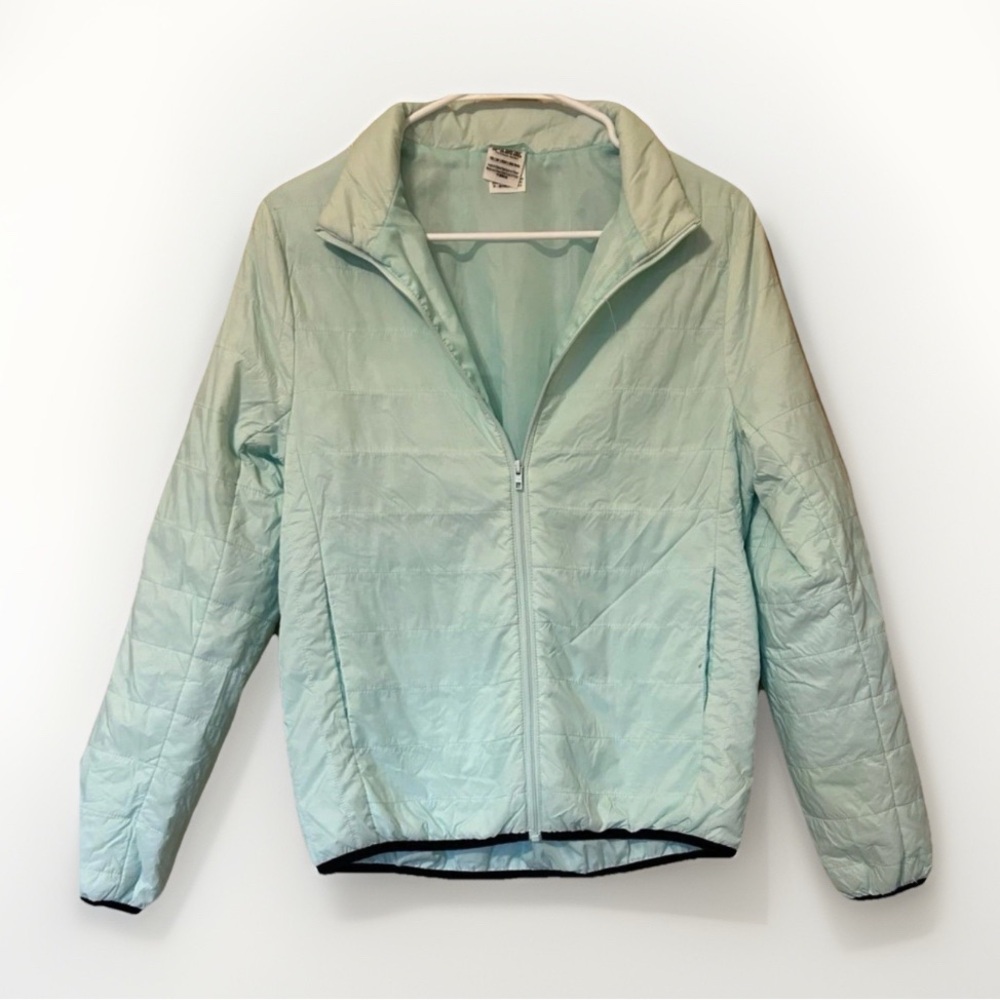 Victoria Secret PINK‎ Puffer Jacket Womens XS Mint Green Lightweight Packable